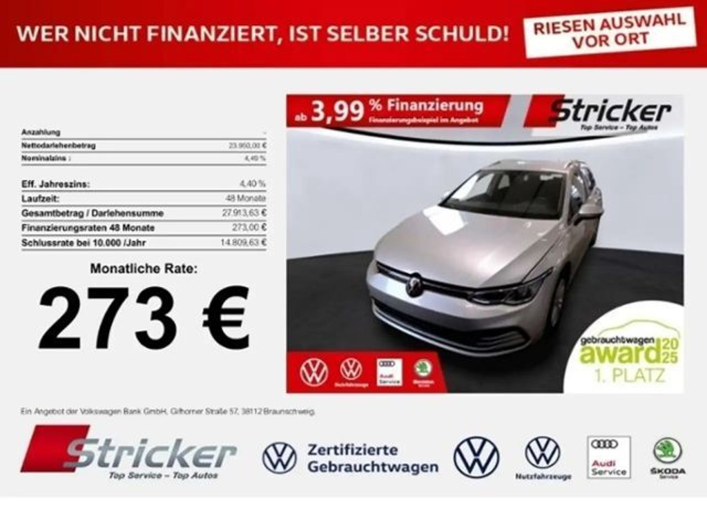 Volkswagen Golf DSG Life Variant 2.0 TDI