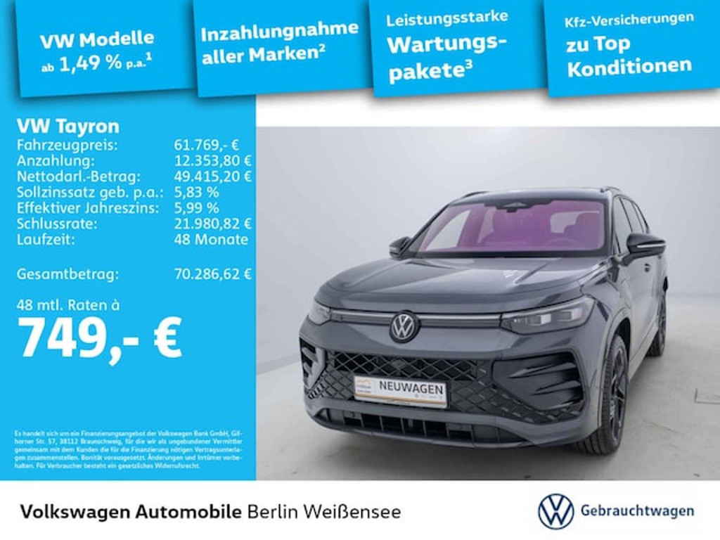 Volkswagen Tayron DSG R-Line eHybrid 1.5 TSI IQ.Drive