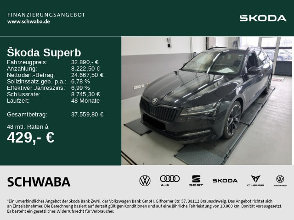 Skoda Superb Combi 4x4 Sportline 2.0 TSI