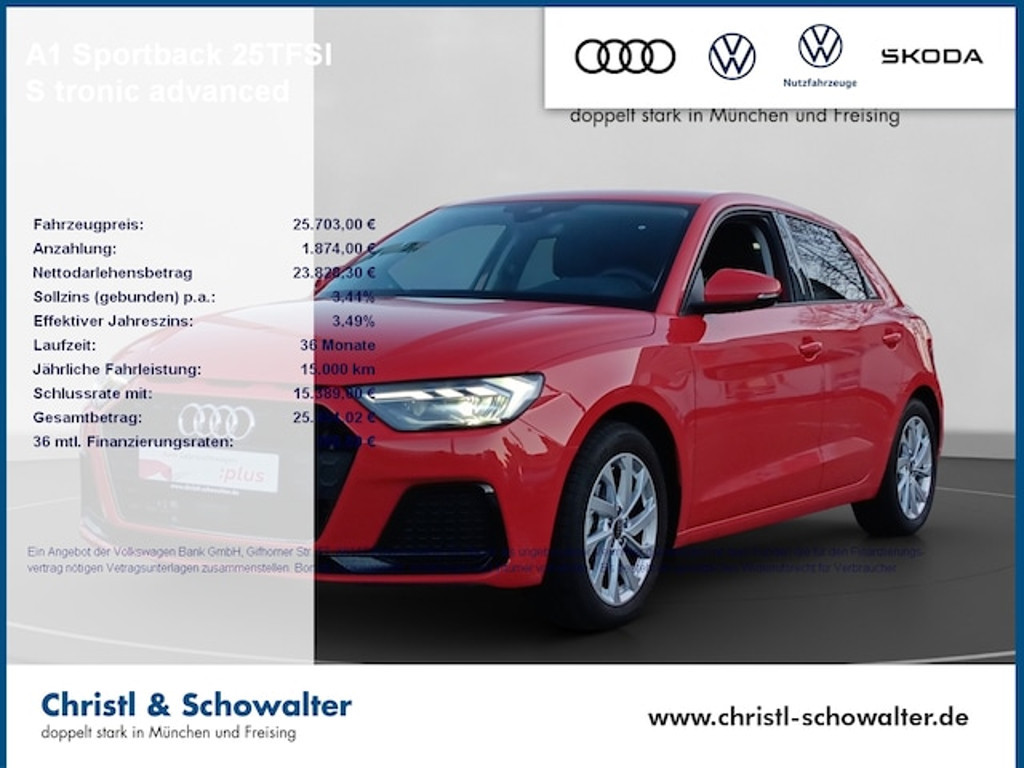 Audi A1 Sportback S-Tronic 25 TFSI