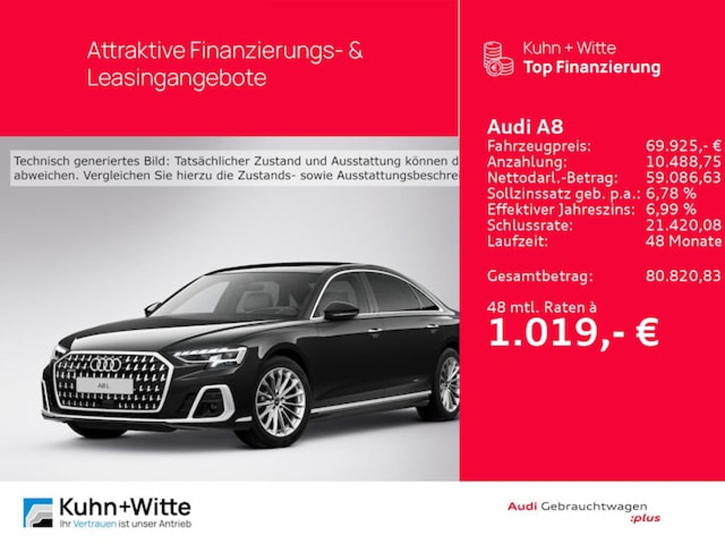 Audi A8 Quattro Lang 50 TDI
