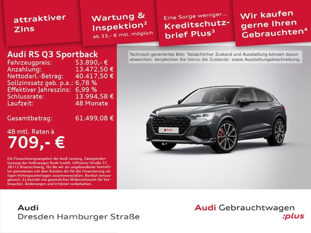 Audi RS Q3 Sportback Quattro S-Tronic