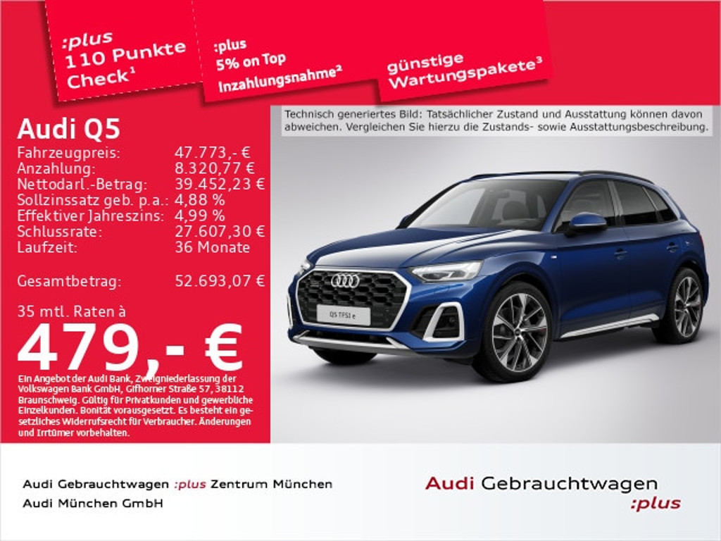 Audi Q5 Quattro S-Line S-Tronic Hybride 55 TFSI