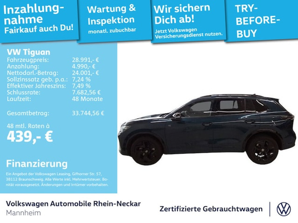 Volkswagen Tiguan DSG R-Line 2.0 TDI