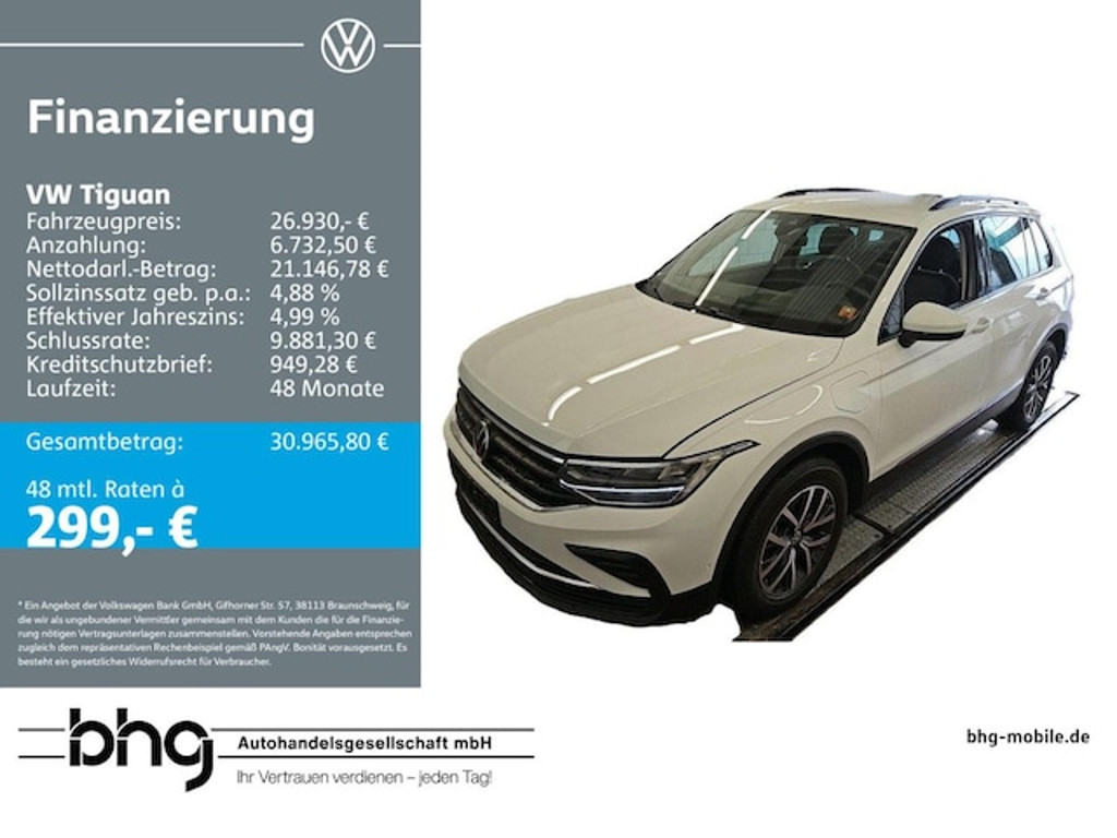 Volkswagen Tiguan DSG Life eHybrid 1.4 eHybrid