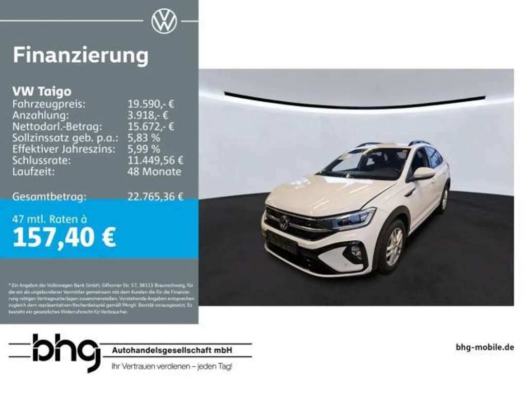 Volkswagen Taigo DSG R-Line 1.0 TSI