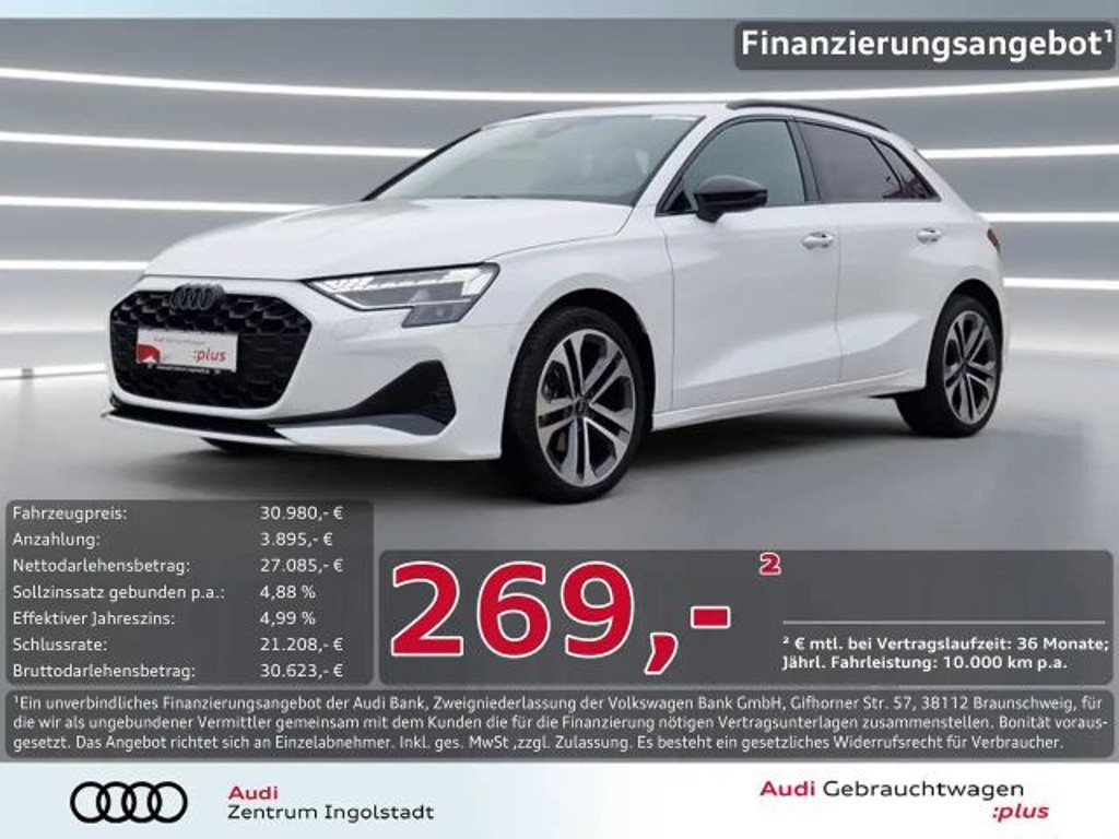Audi A3 Sportback Sedan Advance S-Line 30 TFSI
