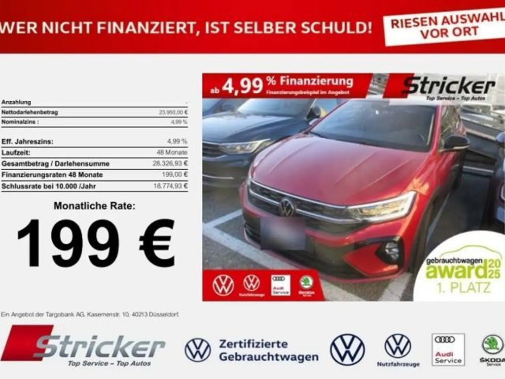 Volkswagen Taigo DSG R-Line 1.0 TSI IQ.Drive