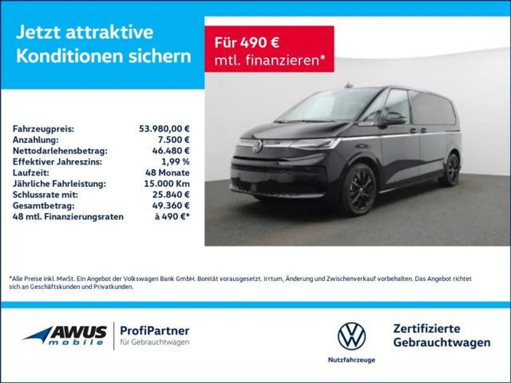 Volkswagen Multivan DSG Style 2.0 TDI T7