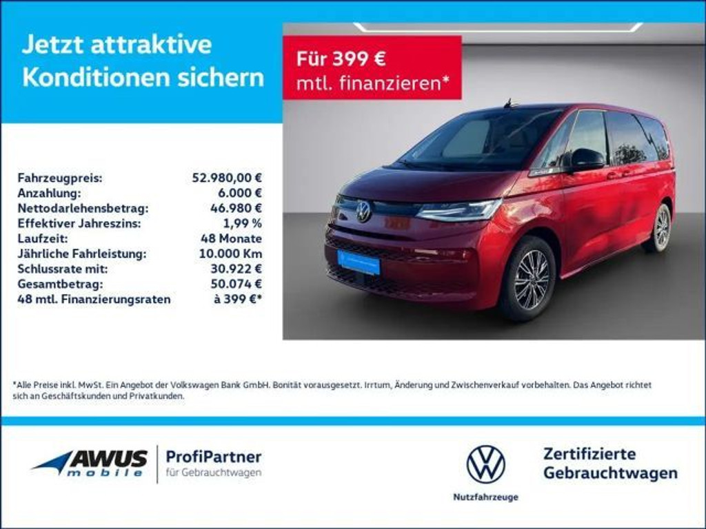 Volkswagen Multivan DSG 2.0 TDI T7