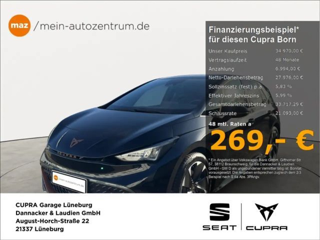 Cupra Born kW 170 60kWh Alu LED Navi ACC Kamera Sitzheizung