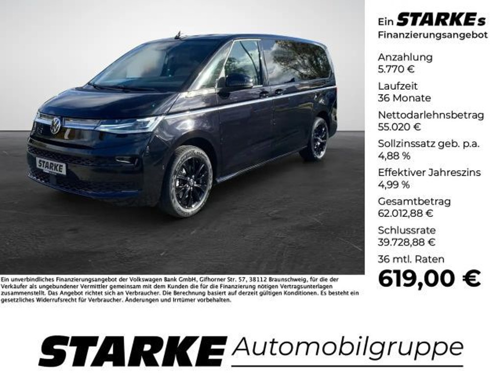Volkswagen Multivan DSG Style 2.0 TDI Lang T7