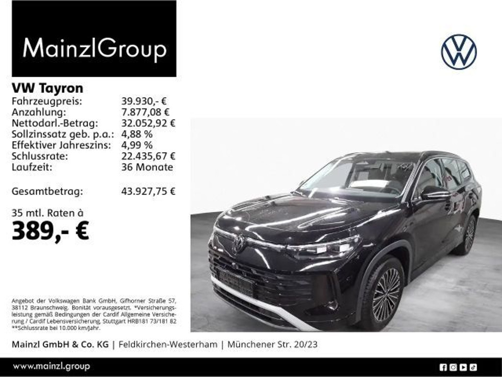 Volkswagen Tayron DSG Life 1.5 eTSI