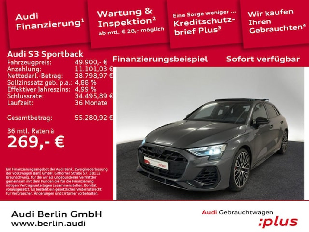 Audi S3 Sportback Quattro S-Tronic