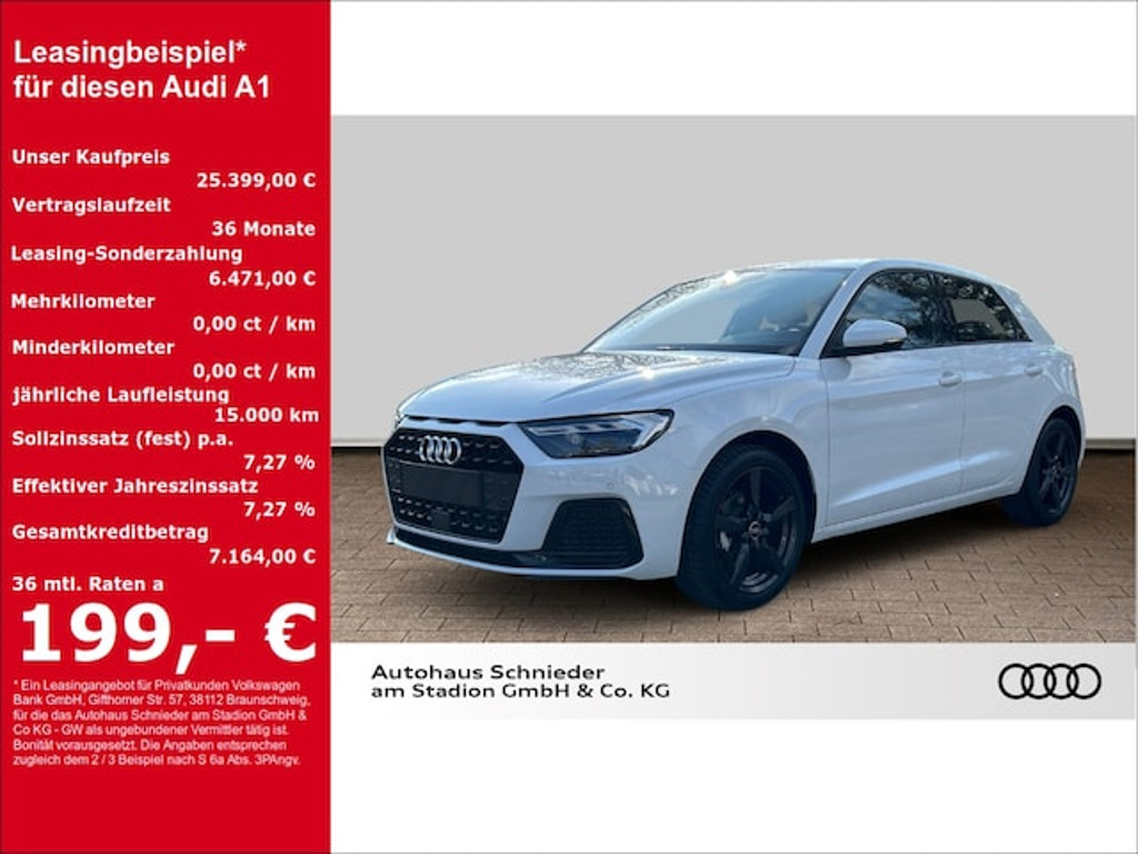 Audi A1 Sportback S-Tronic 25 TFSI