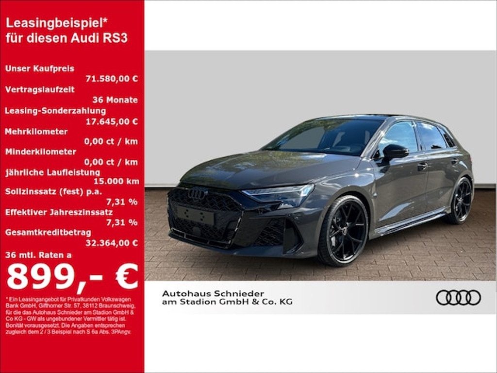 Audi RS3 Sportback Quattro S-Tronic