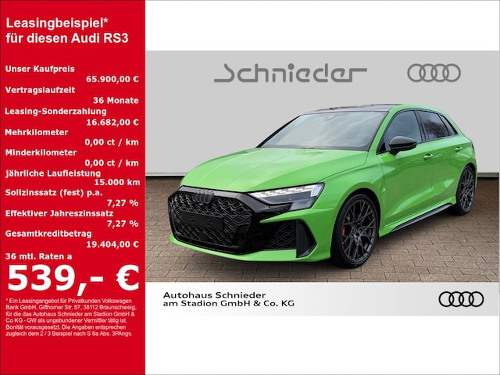 Audi RS3 Sportback Quattro S-Tronic