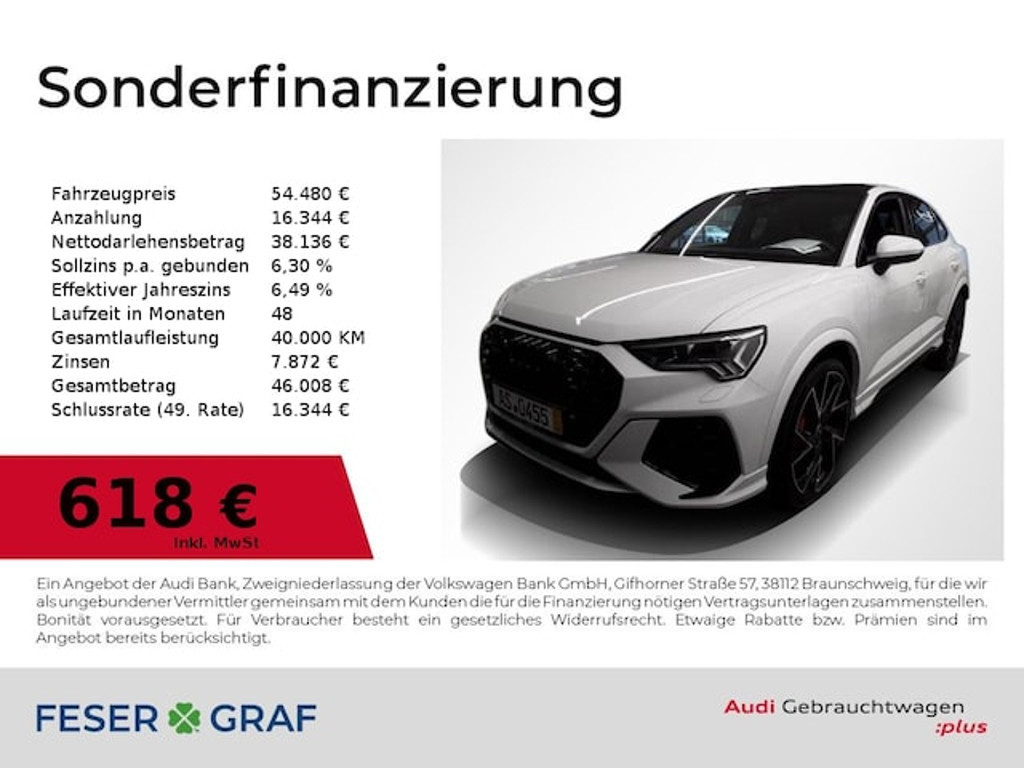 Audi RS Q3 Sportback Quattro S-Tronic