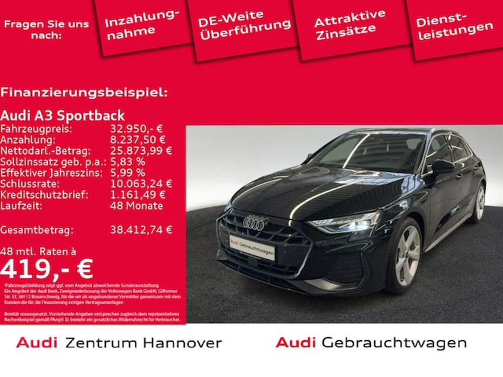 Audi A3 Sportback S-Line S-Tronic 35 TFSI