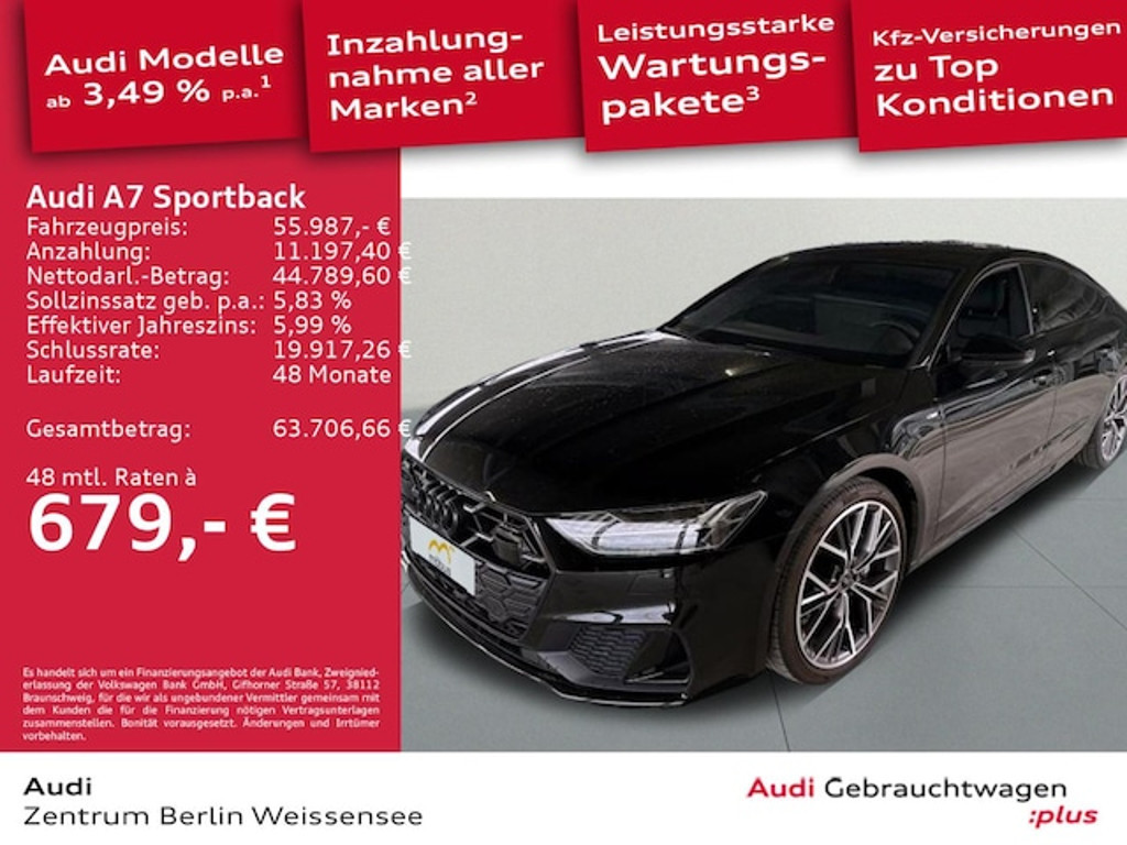 Audi A7 Sportback Quattro S-Tronic 45 TFSI