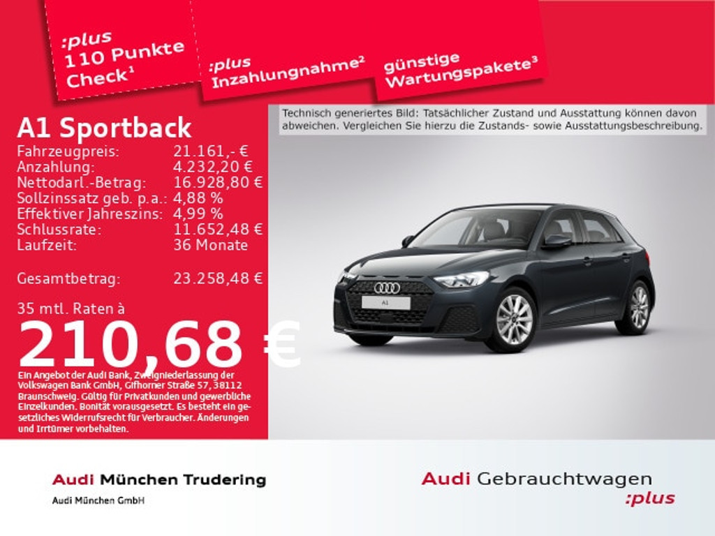 Audi A1 Sportback S-Tronic 30 TFSI