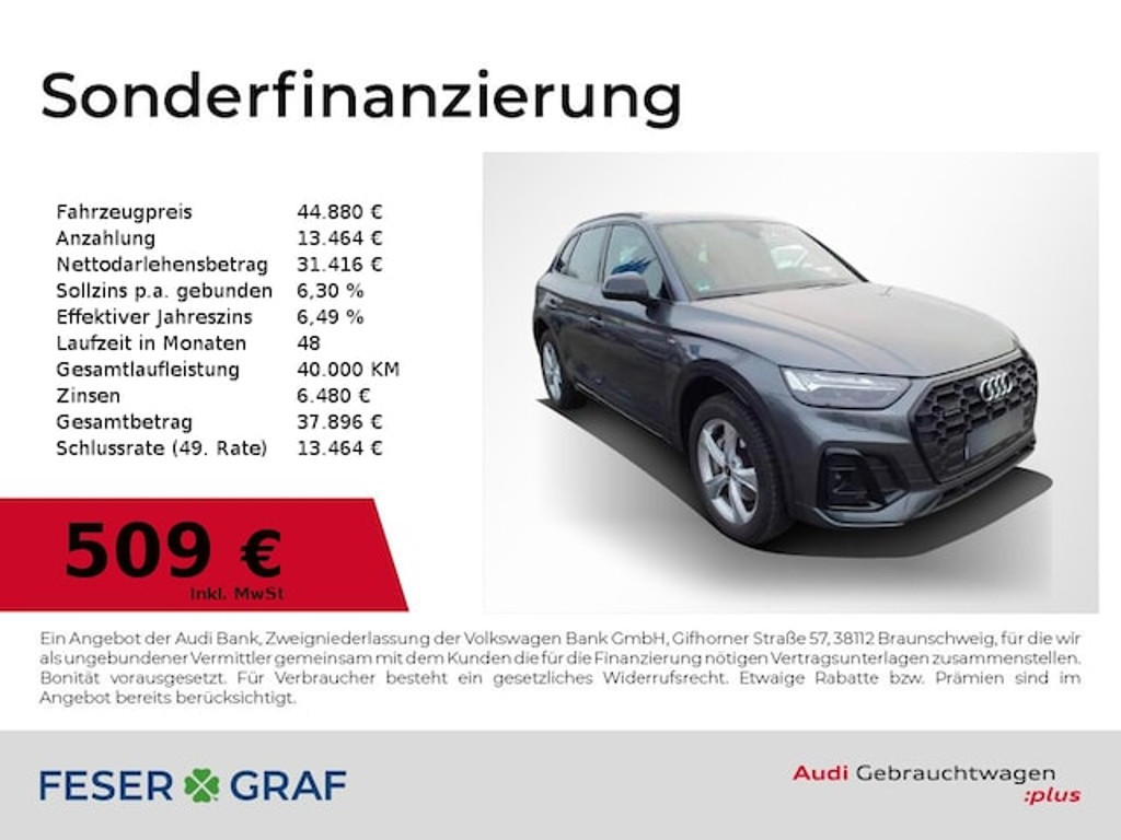 Audi Q5 Quattro S-Line S-Tronic Hybride 55 TFSI