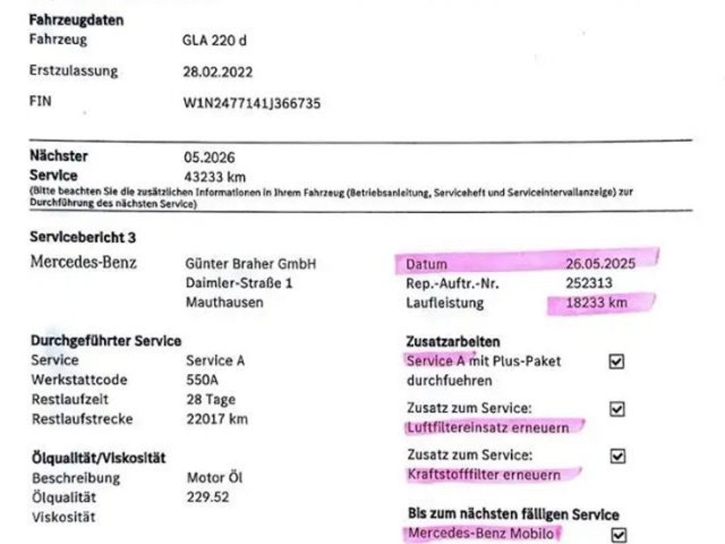 Mercedes-Benz GLA-Klasse