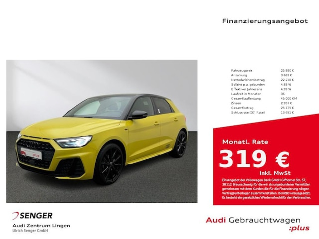 Audi A1 Sportback S-Line S-Tronic 25 TFSI