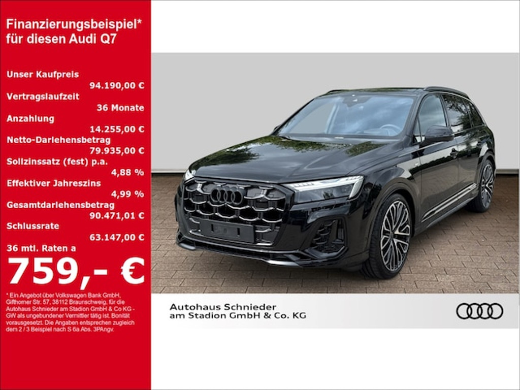 Audi Q7 Quattro Business S-Line Hybride