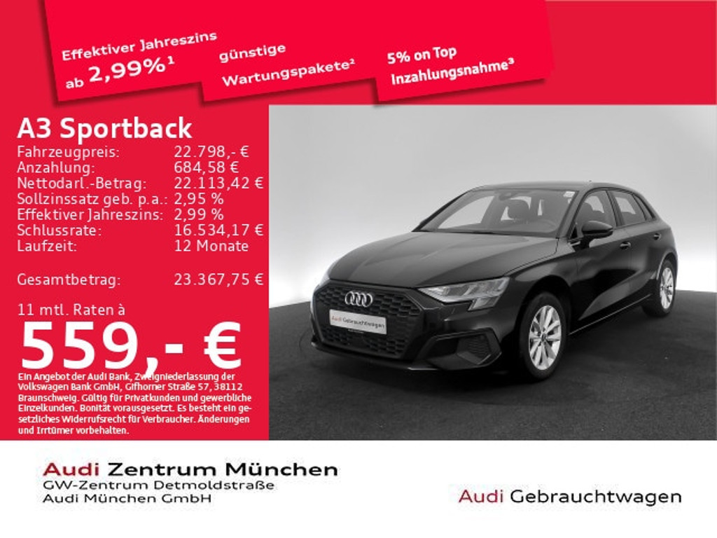 Audi A3 Sportback 35 TFSI