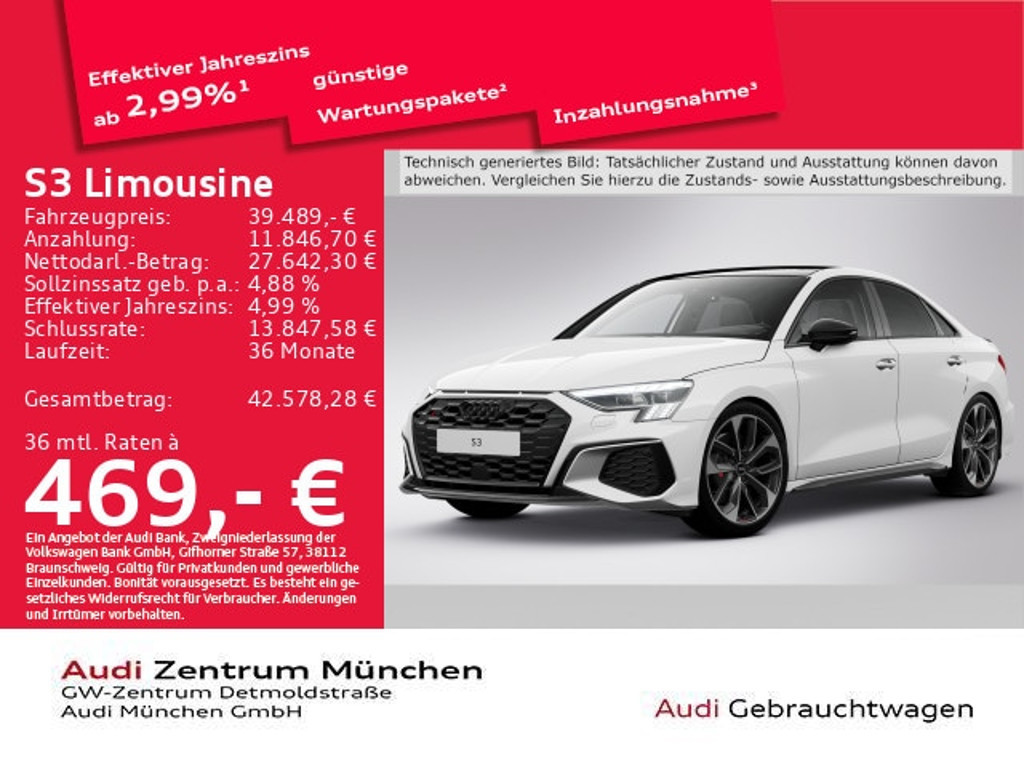 Audi S3 Sedan Quattro S-Tronic