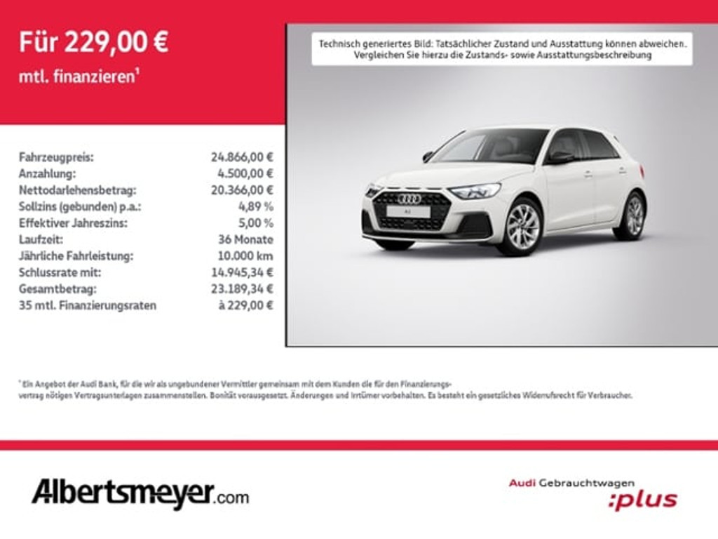 Audi A1 Sportback S-Tronic 25 TFSI
