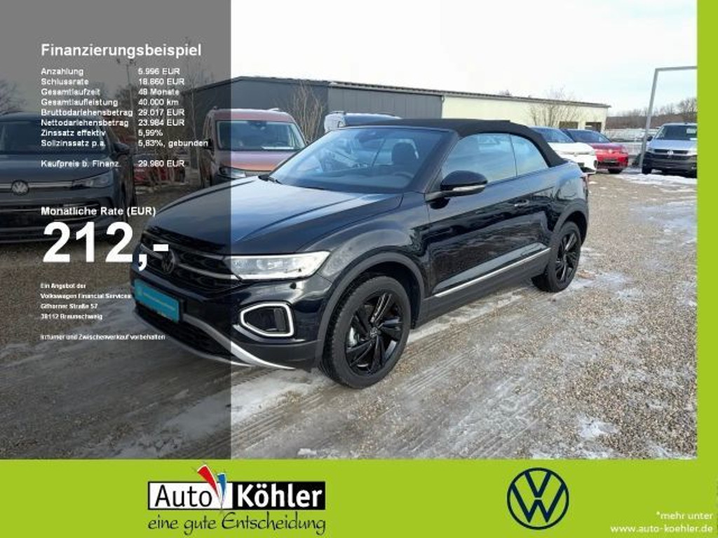 Volkswagen T-Roc Style Cabriolet