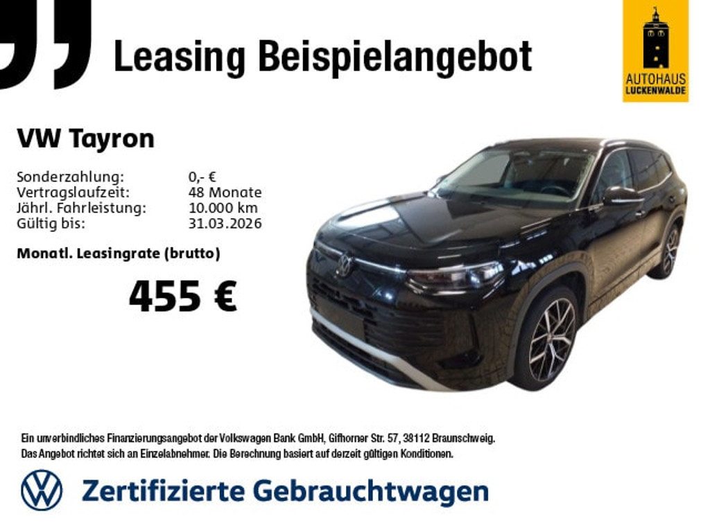 Volkswagen Tayron DSG Life 1.5 eTSI