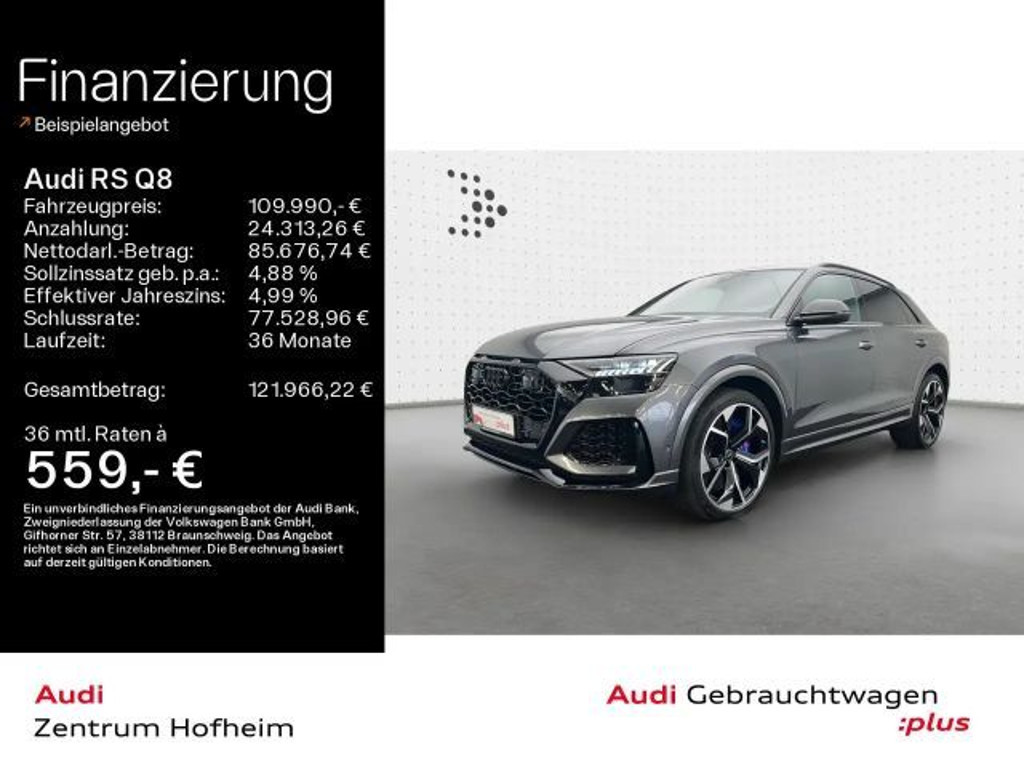Audi RS Q8 *Keramik*305 km/h*B&O*HUD*Pano*Standh*Matri