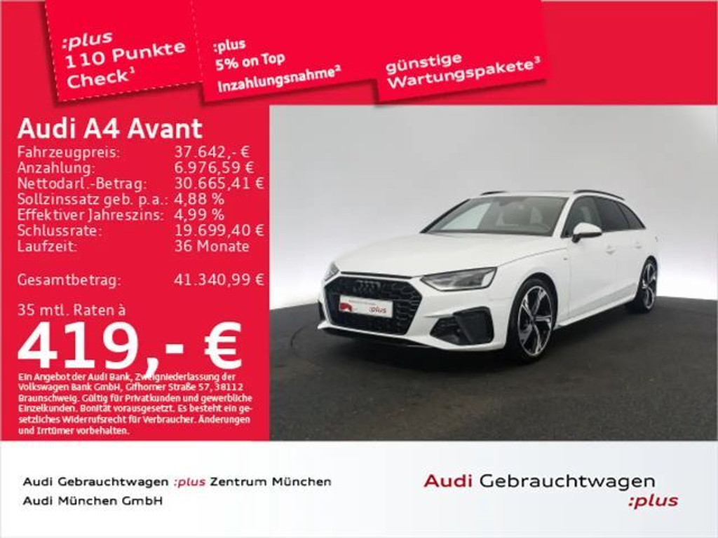 Audi A4 S-Line S-Tronic 35 TFSI
