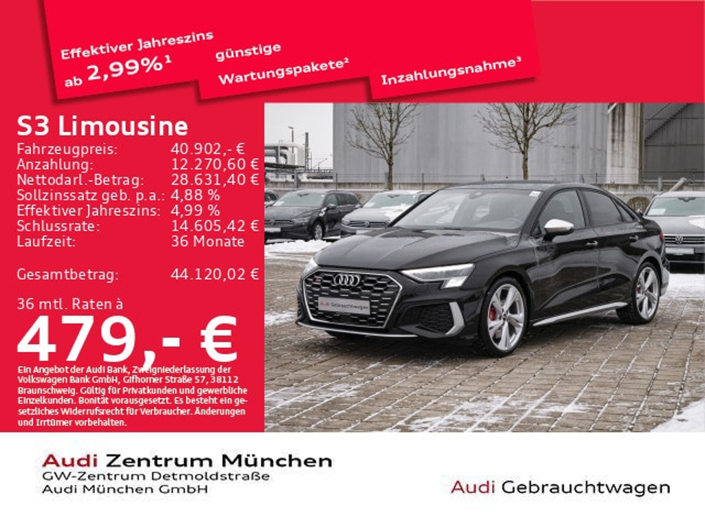 Audi S3 Sedan Quattro S-Tronic