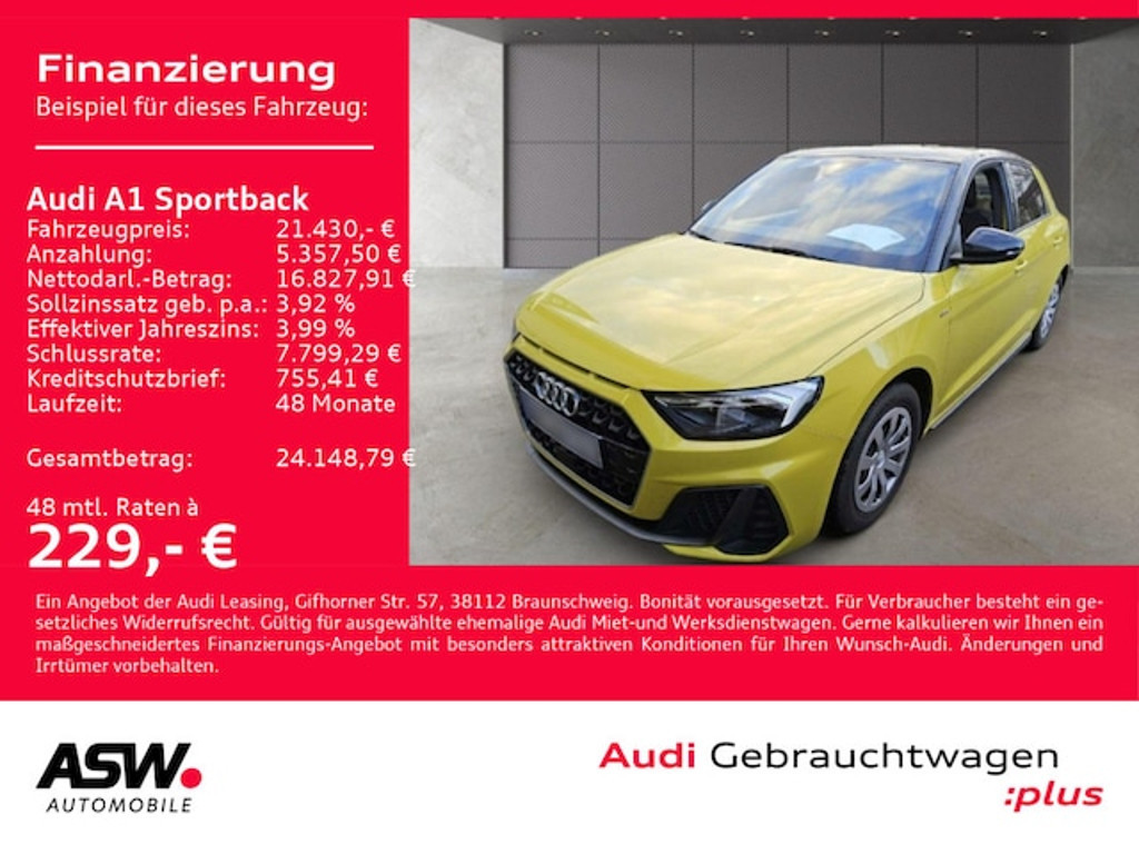 Audi A1 Sportback S-Line 30 TFSI