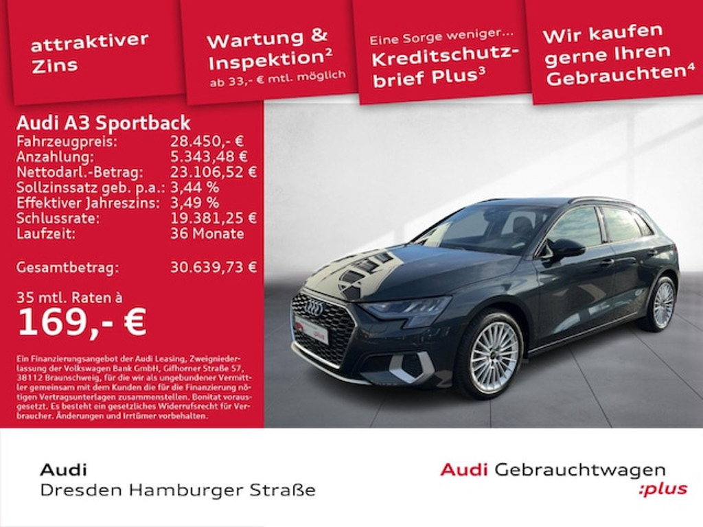 Audi A3 Sportback S-Tronic 30 TDI