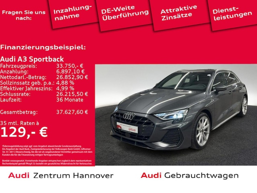 Audi A3 Sportback S-Line S-Tronic 35 TFSI