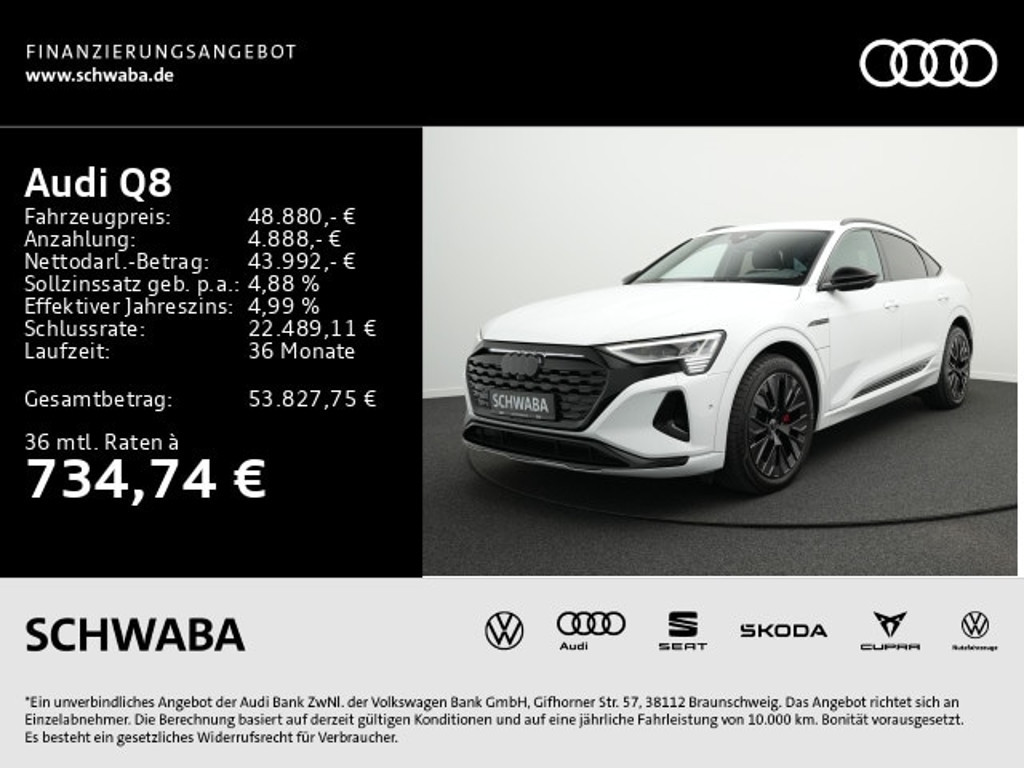 Audi Q8 e-tron Sportback Quattro 50