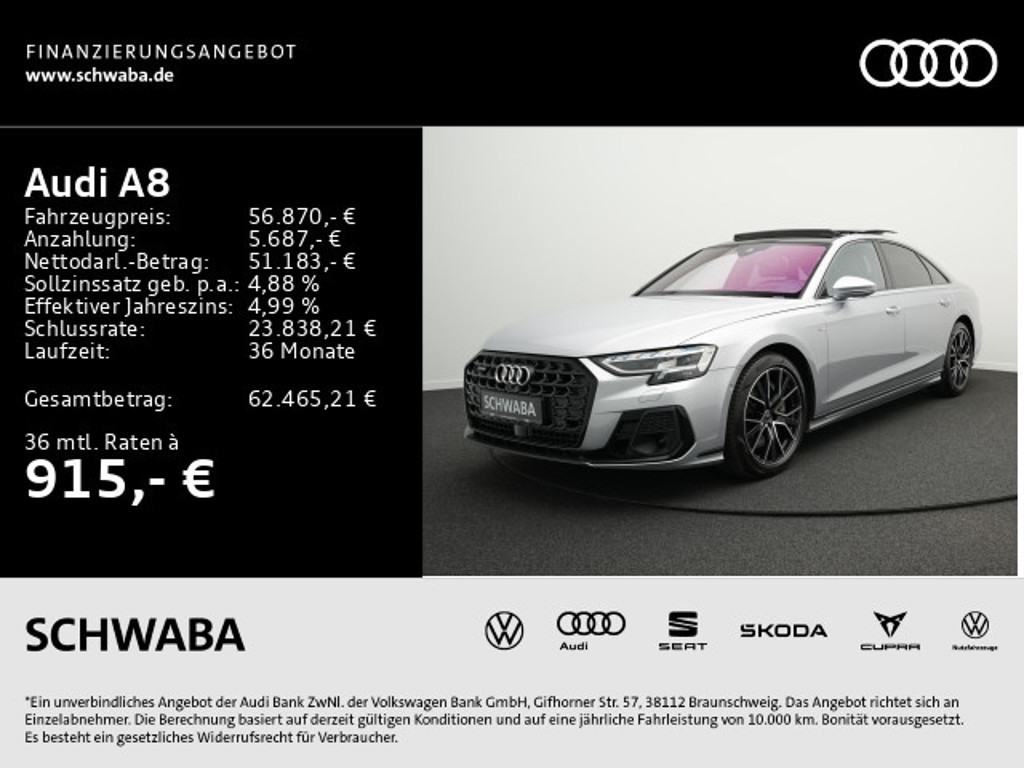 Audi A8 Quattro 55 TFSI