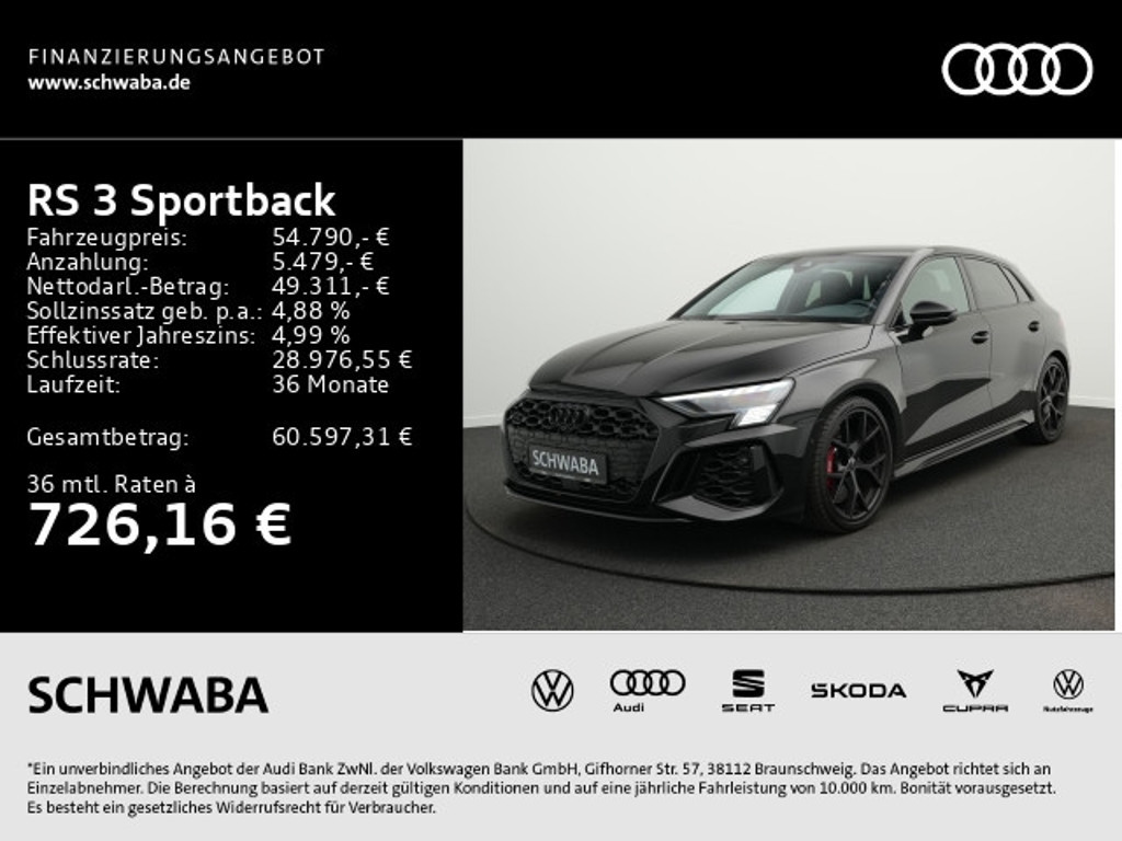 Audi RS3 Sportback Quattro S-Tronic