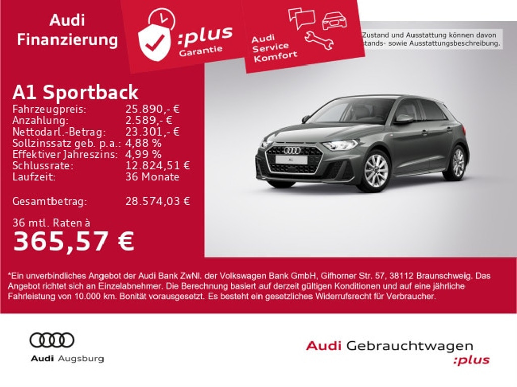 Audi A1 Sportback S-Line 25 TFSI