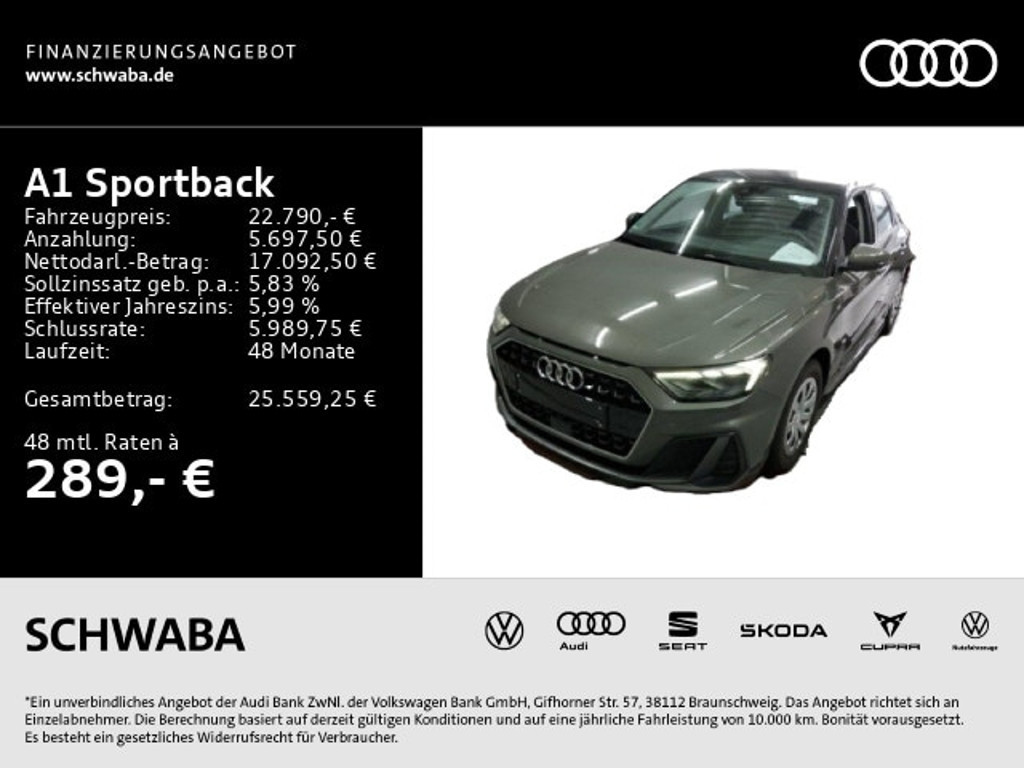 Audi A1 Sportback S-Tronic 25 TFSI