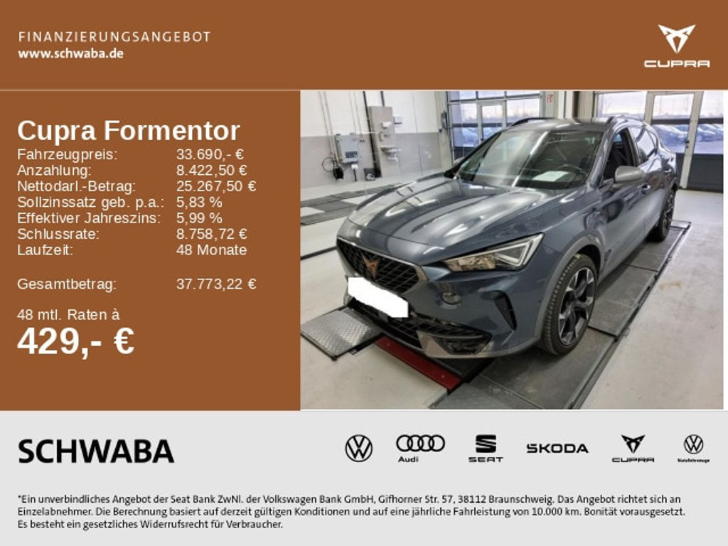 Cupra Formentor 2.0 TSI DSG VZ