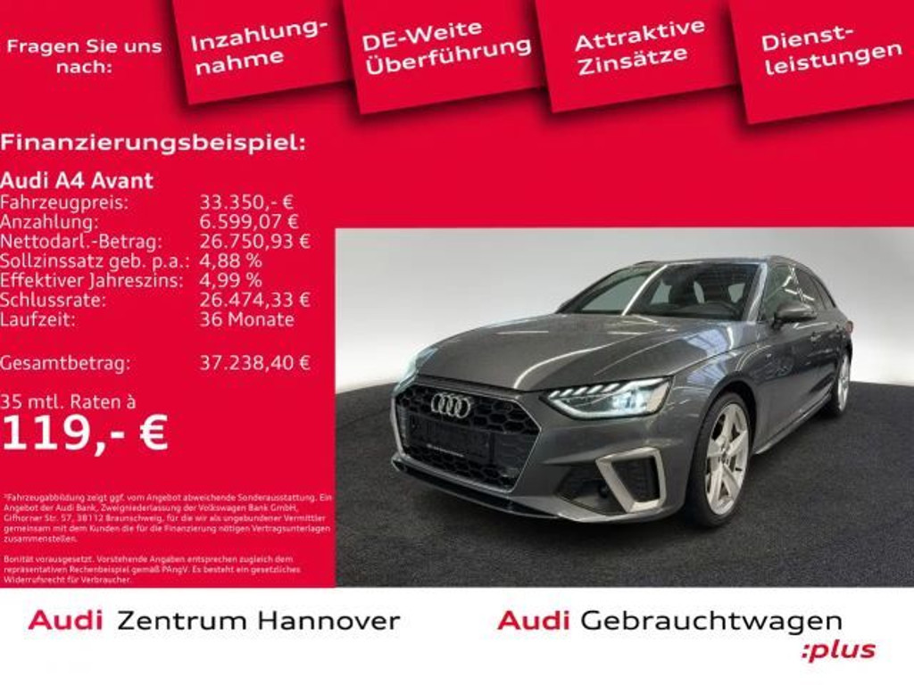 Audi A4 Quattro S-Line 45 TFSI
