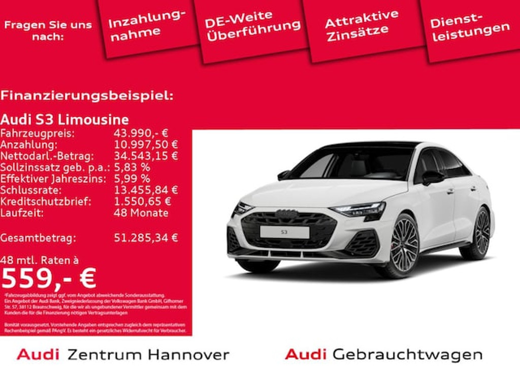 Audi S3 Sedan Quattro S-Tronic