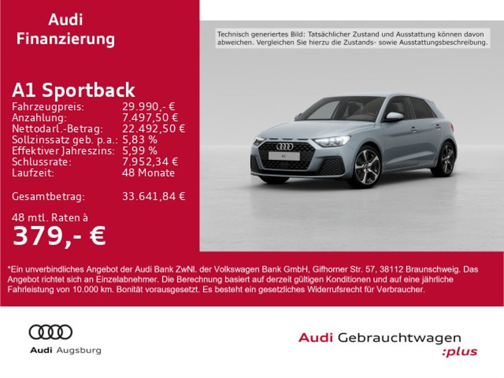 Audi A1 Sportback S-Tronic 30 TFSI