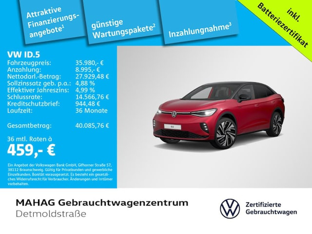 Volkswagen ID.5 IQ.Drive GTX 220 kW